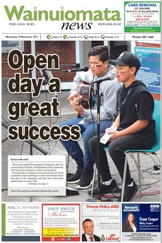 Wainuiomata News - November 18th 2015